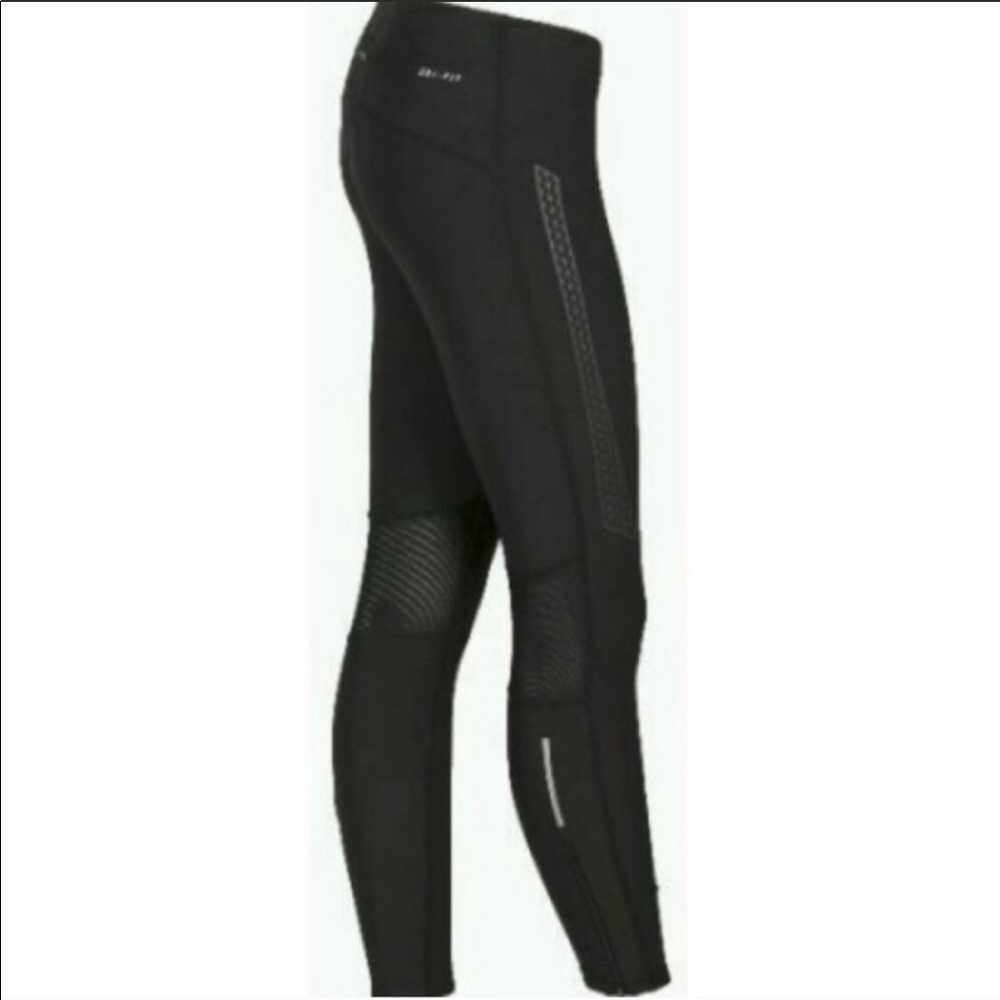 Nike womens tech 2 running tights black & grey szM
